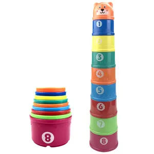 Atacado mini tower fun-Figura & letras crianças brinquedos educativos, bebê divertido, empilhamento, copos, brinquedo, divertido, arco-íris, empilhando, torre, mini urso, brinquedo, presentes