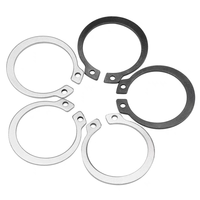 OEM Wholesale RLC Brand ISO9001:2015 Certified High Quality Black Carbon 4mm-36mm External Stainless Steel Retaining Rings