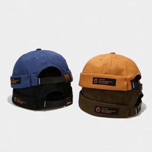 Gorro Docker Retro para Hombre, Estilo Simple y Moderno, Gorra de Béisbol con Etiqueta Tejida, Estilo Hip-Hop Urbano - Product Image 2