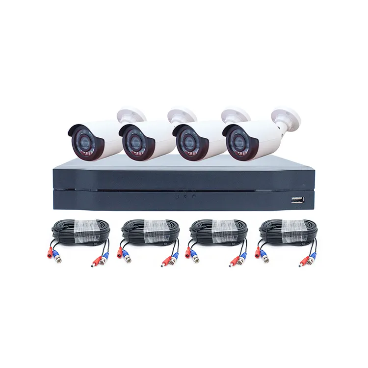 4ch CCTV Keamanan Surveillance Sistem 5MP AHD TVI CVI 5MP-N IPC 5 In 1 DVR Kit dengan Peluru AHD Kamera