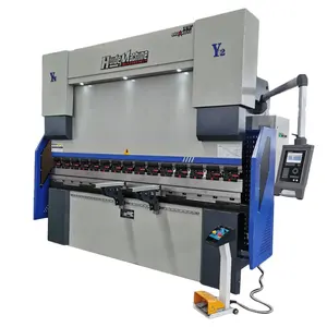 CNC กดเบรคเครื่องไฮดรอลิกดัดเครื่องแผ่นโลหะกดเบรค 125Tons 3200 มม.3 + 1 พร้อม DELEM DA53T