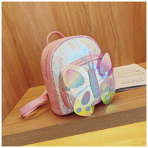 Chanceux Nouveau 2-5 enfants Paillettes Sac À Dos Maternelle Cartable Anti Manque Papillon Belle enfants Sac - Product Image 1