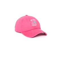 Gorra de Béisbol Vintage Lavada y Desgastada de 6 Paneles con Hebilla Metálica, 100% Algodón, Gorra Conmemorativa del 250 Aniversario de EE. UU., Gorra Personalizada Bordada para Papá