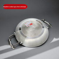 Wajan Besi Cor Aluminium Wei Yi Double-Ear, Dasar Rata, Anti Lengket, Ukuran Besar, Khusus untuk Menggoreng Roti dan Pancake
