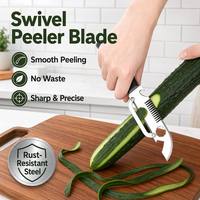 Groenteschiller Roestvrijstalen aardappelschiller Julienne-snijder Fruitschiller Multifunctioneel voedselgereedschap Comfortabel houten handvat