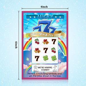 <span class=keywords><strong>Annonce</strong></span> de <span class=keywords><strong>grossesse</strong></span> personnalisée cartes <span class=keywords><strong>à</strong></span> gratter roman naissance révéler faux billets de loterie matériel en carton - Product Image 2