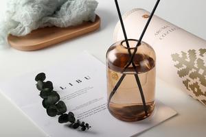 Nuevo <span class=keywords><strong>Perfume</strong></span> de Lujo para el Hogar, Marca Propia, Botella de Vidrio de Gran Capacidad, Difusor de Varillas de Fibra, Juego de Difusores - Product Image 5