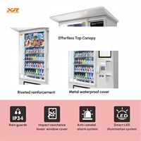 Distributeur automatique de snacks et de boissons en plein air avec écran tactile, système de paiement par code QR, gestion basée sur le cloud SDK, 24h/24 et 7j/7