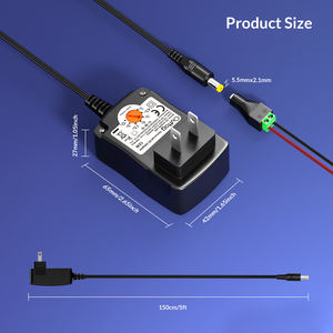 Adaptateur Secteur Universel Noir 12W AC/DC Multi-Tension Régulée, Chargeur Secteur EU/US pour iPad, Ordinateur Portable, Charge Rapide - Vente en Gros - Product Image 5