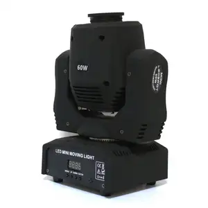 Hot Sales Moving Head 60W RGBW LED Moving Heads 8 Gobos 8 Muster Mini-LED-Scheinwerfer Moving Heads Stage Lights