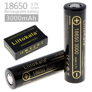 Lii-30A Liitokala en gros 18650 <span class=keywords><strong>2200</strong></span> 3000mah haute qualité 3.7v cellule de batterie au lithium-ion cylindrique lampes de poche rechargeables - Product Image 2