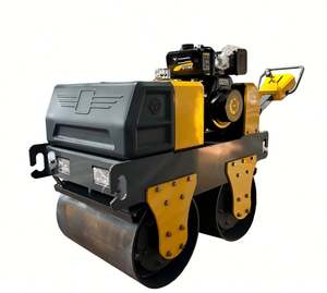 Rodillo Compactador Vibratorio Manual de Doble Tambor para Asfalto, Venta Directa de Fábrica - Product Image 2