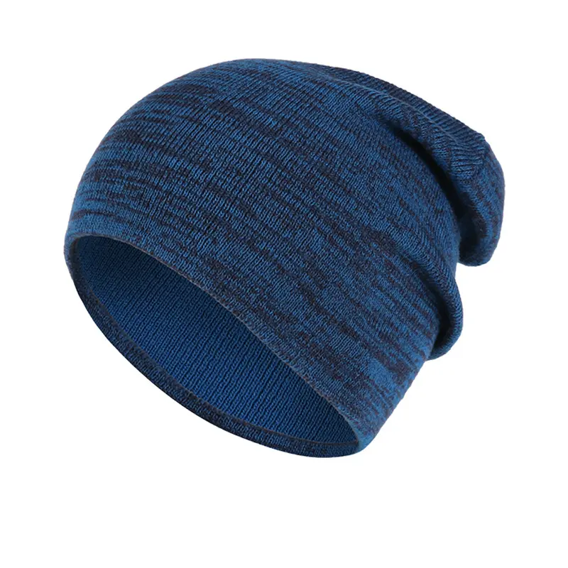 Made In China Hot Selling Herfst Winter Dubbelzijdig Knit Skull Cap Beanie Voor Vrouwen Mannen