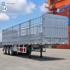 Semi-remorque à ridelles robuste - Remorque de <span class=keywords><strong>transport</strong></span> agricole à 3/4 essieux avec ridelles latérales - Product Image 2