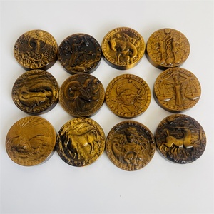 All'ingrosso all'ingrosso <span class=keywords><strong>cristallo</strong></span> <span class=keywords><strong>di</strong></span> alta qualità intaglio 12 <span class=keywords><strong>cristallo</strong></span> zodiacale animale giallo <span class=keywords><strong>occhio</strong></span> <span class=keywords><strong>di</strong></span> <span class=keywords><strong>tigre</strong></span> 12 zodiaco - Product Image 3