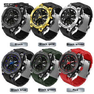 Relojes Deportivos SANDA para Hombre, Reloj de Pulsera LED Resistente al Agua para Exteriores, Cronómetro, Nuevo Reloj de Moda <span class=keywords><strong>2023</strong></span> 9011 - Product Image 3
