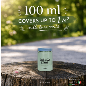 26 CELADON 100 ml LaChalk the evolution of <b>chalk</b> paint Where <b>chalk</b> meets resin: Hybrid <b>Chalk</b> Resin Paint made in Italy - Product Image 2