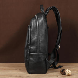 Sac à dos pour ordinateur portable Andong pour hommes, en cuir de vache véritable, sacs à dos de mode pour affaires, sacs à dos décontractés imperméables pour voyages et activités de plein air - Product Image 2