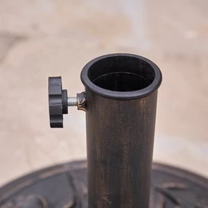 Support <span class=keywords><strong>de</strong></span> parapluie robuste pour l'extérieur, imperméable et antirouille, base <span class=keywords><strong>de</strong></span> <span class=keywords><strong>parasol</strong></span> ronde <span class=keywords><strong>en</strong></span> fer stable avec motif floral <span class=keywords><strong>de</strong></span> rose - Product Image 3