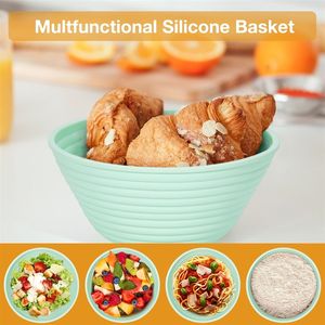 Banneton en silicone, paniers à pain au levain (lot de 6, 5 pouces), bols de levage ronds avec kit de démarrage, fournitures de boulangerie - Product Image 3
