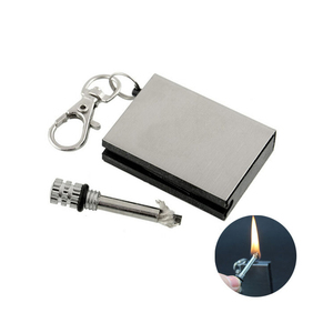 Venta caliente accesorios para fumar Venta directa Tipo cuadrado fósforo de acero inoxidable millones de veces coincide con encendedor de fuego - Product Image 2