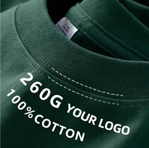 T-shirt pour homme 230g, sérigraphie personnalisée, logo au dos, spandex/coton, haute qualité, col rond, manches courtes, respirant, coupe ample - Product Image 5