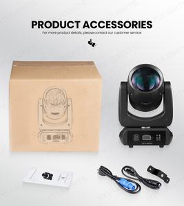 Gece kulüpleri için 200W LED hareketli kafa sahne etkisi DMX512 beyaz ışın + nokta + 24 prizmalar 11 renk 14 <span class=keywords><strong>Gobo</strong></span> tekerlek disko DJ Bar - Product Image 2