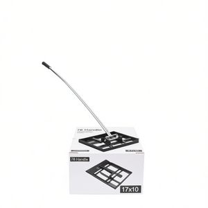 Râteau à gazon réglable en acier au carbone 78 dents 17x10 pour nivellement du sol – Outil de jardinage - Product Image 1