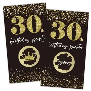 Myway Happy 30th Birthday Party Scratch Cards Actividad para boletos de rifa de cumpleaños Niños Adultos