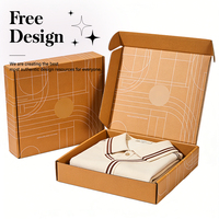 Boîtes d'expédition en carton ondulé mat, recyclées, écologiques, imperméables, avec doublure en mousse, taille personnalisée, emballage plat, options de logo couleur, cadeau