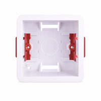 Boîtier de plâtre durable pour cloison sèche, plaque de plâtre, panneau de plâtre, profondeur 47 mm, pour interrupteur mural type 86, cassette de prise murale