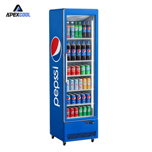 Réfrigérateur vertical à porte vitrée simple pour boissons, <span class=keywords><strong>prix</strong></span> d'usine APEX - Product Image 1
