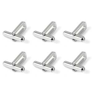 Mancuernillas de Acero Inoxidable en Forma de U para Hombre, Accesorios Formales para Uso Diario, Joyería DIY - Product Image 1
