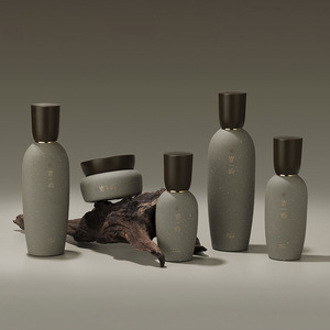 Juego de embalaje de cuidado de la piel de diseño único de color personalizado botella de loción de suero cosmético de vidrio de lujo bomba 30ml 50ml 100mL 120ml para aceites - Product Image 2