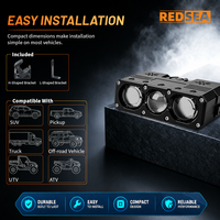 REDSEA RG300 110W CSP3570 LED Grill Pod Projector Lens 6000K L-H Bracket Dual Fan IP68 Waterproof for Car Luz Parrilla Vehiculo