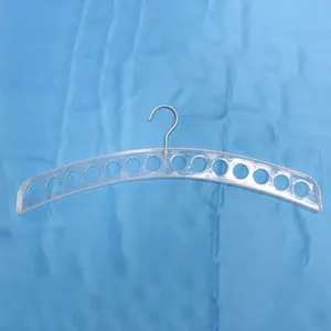 Multi-Purpose 14-Hole Plastic Scarf Ring Silk Scarf Hanger Tie Rack For Jewelry Packaging Display