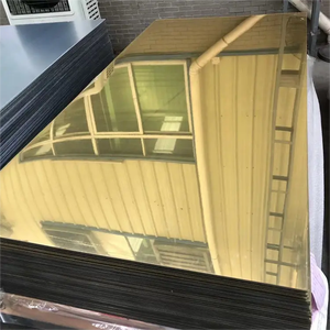 AISI 201 <span class=keywords><strong>304</strong></span> แผ่นสแตนเลสสี 316 430 BA กระจกสีทองกระจกสีฟ้าสีแผ่นโลหะตกแต่ง - Product Image 5