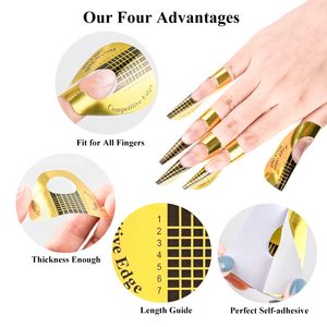 100pcs Premium <strong>Acrylic</strong> <strong>Nail</strong> Paper <strong>Forms</strong> Tips Extension <strong>Sticker</strong> Builder <strong>Stickers</strong> <strong>Nail</strong> Art <strong>Forms</strong> - Product Image 3