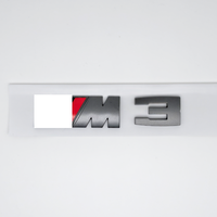 Autocollants de logos de marques automobiles ABS pour M1-M6, Séries 3/5, X6M (Emblèmes arrière et badges de garde-boue) - Styles Trompette/Moyen/Latéral à usage unique