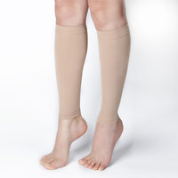 18mmHg ~ 21mmHg Traitement des varices Jambe pour Jambes Sleeve Shin Support Soulager la douleur au mollet