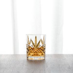 NOVARE - Elegante Vaso <span class=keywords><strong>de</strong></span> Whisky Doble con Diseño <span class=keywords><strong>de</strong></span> Banda Dorada, Moderno, <span class=keywords><strong>de</strong></span> Cristal, 310 ml, para Fiestas - Product Image 2