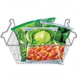 Panier en treillis métallique pour congélateur domestique Organisateur de réfrigérateur en acier inoxydable Poubelle de rangement antirouille de qualité alimentaire - Product Image 5