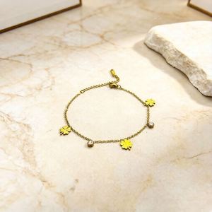 Pulsera para hombre, envío directo, lista para enviar (RTS), regalo navideño para mujer, tono oro rosa - Product Image 4