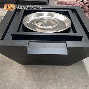 Brasero de Acero Corten Personalizable para Fuego y Agua - Brasero para Piscina Negro Popular 2026 - Product Image 3