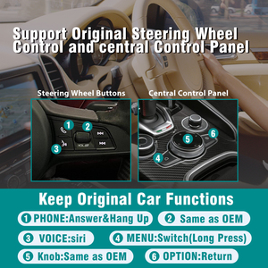 Apple Carplay inalámbrico para Alfa Romeo Giulia Stelvio Mirror Link controles OEM Radio Car Play <span class=keywords><strong>Android</strong></span> Auto navegación - Product Image 3