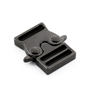 Side Release Buckle Zinc Alloy Black 15mm Inner Diameter For Bags Adjustable <b>Webbing</b> Hardware Accessories - Product Image 3