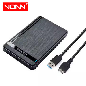 VONN USB3.0 Caja de disco duro de plástico de 2,5 pulgadas SATA HDD SSD Caja de disco duro externo para computadora portátil - Product Image 1