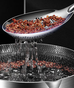 ตะแกรงกรองอาหารสแตนเลส Syh243 สำหรับทอดเส้นก๋วยเตี๋ยว ตะแกรงตักอาหาร ช้อนกรองน้ำมัน - Product Image 2