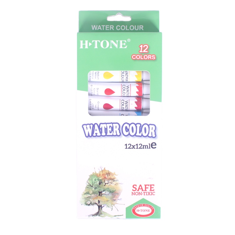 Нетоксичный back to school арт бумага для рисования картины в алюминиевой трубки для детей 12 видов цветов акварельные краски комплект 6 мл/12 мл воды цвет