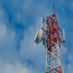 30 35 40 45 50 M Metros Quatro patas rádio rede única antena de telecomunicações aço tubular torre